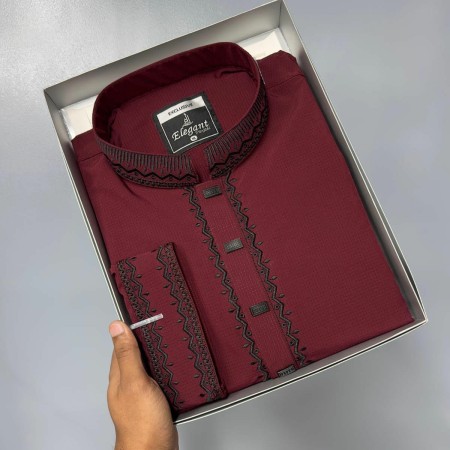 Premium Panjabi Collection Meroon